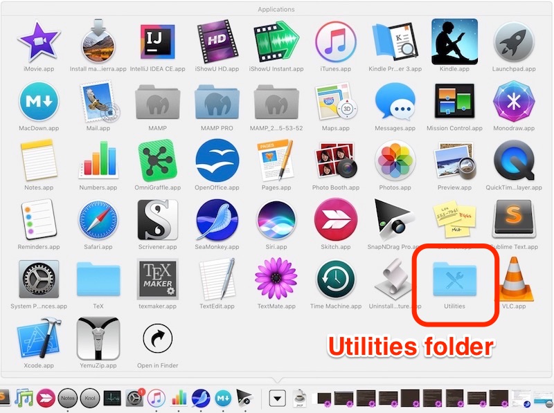 icons not showing for programs mac